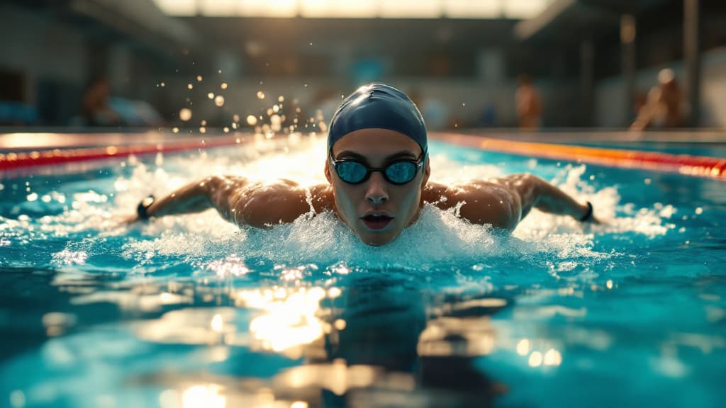 Swimmer training with structured coaching cues